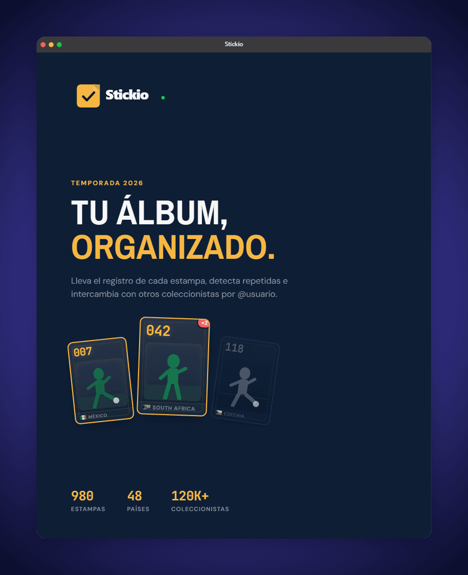 Captura de Stickio